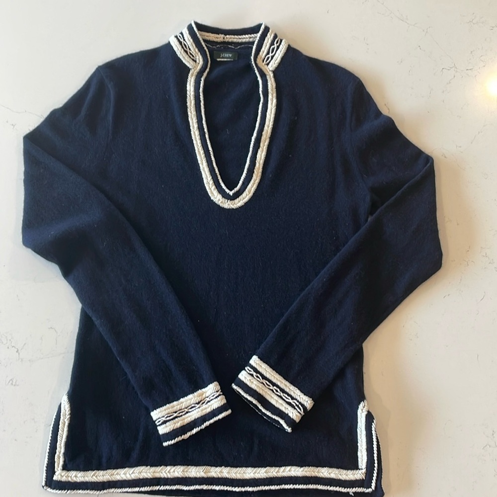 Navy cashmere tunic size small